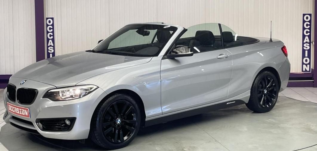 Left hand drive BMW 2 SERIES 218i Cabriolet 136ch BVA  FRENCH REG